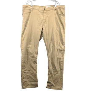 Wrangler Men's Slim Straight Jeans Tan 40x30 Cotton Blend 5-Pocket